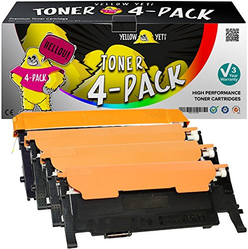 YELLOW YETI 4 Premium Toner kompatibel für Samsung CLP-320 CLP-320N CLP-325 CLP-325N CLP-325W CLX-3180FN CLX-3185FN CLX-3185FW CLX-3185W | CLT-P4072C K4072S C4072S M4072S Y4072S