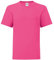 Fruit of the Loom Iconic Maglietta Maniche Corte Bambini (9-11 Anni) (Rosa Fucsia)