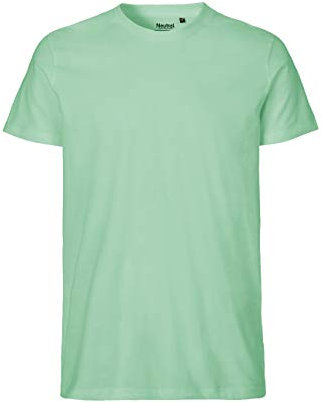 -Neutral- T-Shirt, 100% Bio-Baumwolle. Fairtrade, Oeko-Tex und Ecolabel Zertifiziert, Textilfarbe: Mint, Gr.: 2XL
