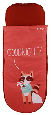 Safety 1st Schlafsack Go DoDo, kuschelig warmer Kinderschlafsack, ideal für den nächsten Urlaub oder Übernachtungsbesuch, nutzbar ab ca. 3 Jahren, Goodnight Red