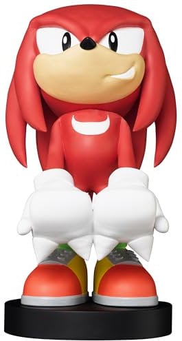 Exquisite Gaming: SEGA: Knuckles - Original Mobile Phone & Gaming Controller Holder, Device Stand, Cable Guys, Sonic The Hedgehog Licensed Figure