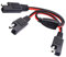14AWG SAE Y Splitter 1 bis 2 SAE-Verlängerungskabel,MoreChioce SAE DC Power Kfz-Steckverbinder Kabelanschluss Netzteil-Adapter für Solarpanel,30cm