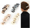 Automatische Haarspangen 4 Stück Zelluloid Haarspange Retro Haarclips Französische Automatische Haarklammer Mittelgroße Automatische Haarspange für Damen Mädchen Feines und Mittelduckes Haar