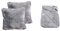 AmaGo Kuscheldecke (180 x 220 cm) + Kissenbezug 2er Set (50 x 50 cm), Cashmere-Feeling - Anthrazit