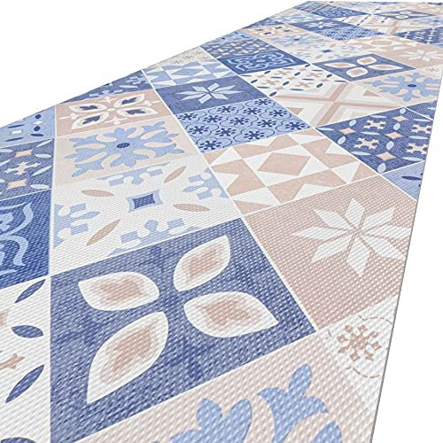 ANRO Küchenteppich Küchenläufer rutschfest & waschbar Teppich Küche Läufer Teppichläufer Bodenmatte für Küche Flur Barcellona Abwaschbar 100 x 48cm