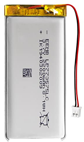 EEMB 3.7V 2200mAh 773575 Batteria Lipo ricaricabile agli ioni di polimero di litio con connettore JST-Assicurarsi che la polarità del dispositivo corrisponda alla batteria prima dell'acquisto!!!