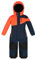 Killtec Kinder Skioverall 38469-814 wasserdicht 10.000 mm Wassersäule - dunkelnavy/neon orange - Größe 104