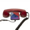 Opis 60s micro - Compatible with iPhone headset with microphone/Retro Headphone with Microphone/retro mobile phone/headset with microphone compatible with iPhone (red)