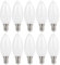 NCC-Licht 10 x LED Filament Leuchtmittel Kerze C35 1W E14 matt 110lm 840 neutralweiß 4000K