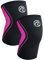 Rehband Rodilleras, soporte de rodilla de neopreno de 3 mm, manga de compresión de rodilla para correr, fitness, entrenamiento funcional, Color:Rosa - 1 Par, Talla:XS