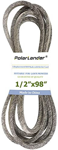 PolarLander Rasenmäher Kevlar Deck Antriebsriemen 1/2 x 98 Ersatz für Craftsman V-Belt MTD 754-0440 954-0440 Toro 94-4291