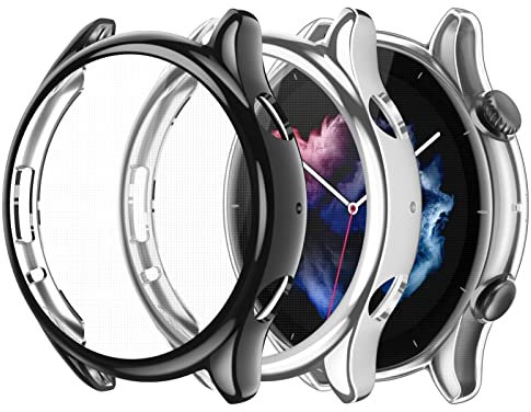 FINTIE 3 Pezzi Cover per Amazfit GTR 3 Pro/GTR 3, Protezione Morbide TPU Custodia con Pellicola Protettiva