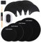 EASTROCK Drum Mute Pads Set 10 Stück mit Beckenpolster + Hi Hats Set Pad, Schaumstoff Drum Schalldämpfer Pads, passend für 25,4 cm, 30,5 cm, 35,6 cm, 40,6 cm (Drum Mute Pad)