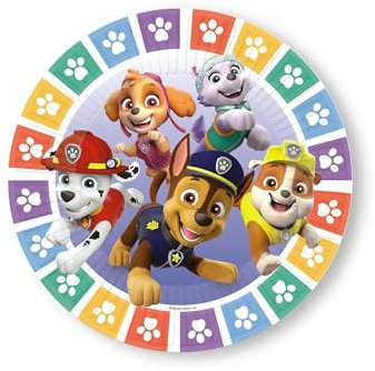 amscan Paw Patrol 8 platos multicolor