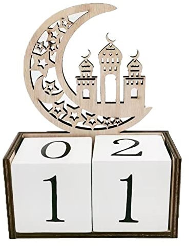 Holz Ramadan Countdown Kalender Eid Mubarak Kalender Holz Ramadan Ornament Eid Mubarak Neujahr Geschenk