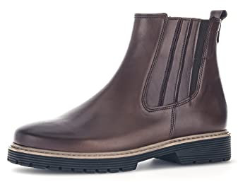 Gabor Damen Chelsea Boots, Frauen Stiefeletten,Wechselfußbett,Moderate Mehrweite (G),Schlupfstiefel,Stiefel,Sattel/EF (Micro),37 EU / 4 UK