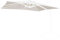 Decor Space Telo di ricambio per ombrellone Saturno copertura in poliestere 220 g/m² (3 x 3 mt, Bianco)
