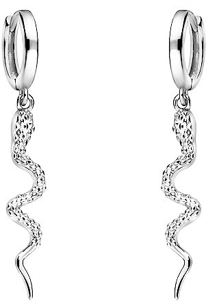 SOFIA MILANI - Damen Ohrringe 925 Silber - Gemusterte Schlange Ohrhänger - E2056