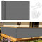 Sunnylaxx Balkon Sichtschutz 70x400 cm Balkonumspannung,Balkonabdeckung PES, Wind- und UV-Schutz,Benutzerdefinierte Anthrazit