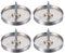 QUARKZMAN 40mm Spiegel Schrauben x 4Stk Edelstahl Dekorative Kappen Cover Verschlüsse für Dekorative Spiegel und Schilder Werbung Hardware [Silber]
