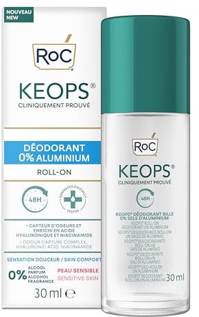 ROC KEOPS DEO ROLL-ON 0% ALU 30ML