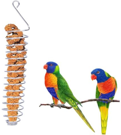VANZACK Vogelfutterbehälter Mit Großem Platz Für Papageien Wellensittiche Nymphensittiche Und Andere Vögel