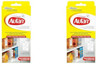 Autan Antitarme Alimentari, Confezione da 4 Fogli, Cattura le Tarme Alimentari e le Farfalline del Cibo, Efficace fino a 8 Settimane