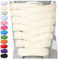 Stepace 2 Paires de Lacets Chaussures Plat Large de 15 mm, Lacet Gros et épais, Remplacement pour Chaussures de Sport, Baskets & Sneakers crème 120