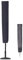 YUBDBFKAI Housse de Parasol Droit,Housse de Parasol Exterieur,Housse Douche Solaire Extérieur Bache Parasol Droit Imperméable Bache Parasol Deporte Anti-UV Tissu Oxford 600D,Noir,H190x25/50cm