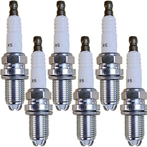 4-6 STÜCKE 12120037607 Platin-Auto Zündkerze/Fit für BMW E46 E39 E60 E61 E63 E64 E38 E83 E53 E36 E85 E52 E65 E66 E67 BKR6equp Spark Plug Compatible (Color : 6pcs)