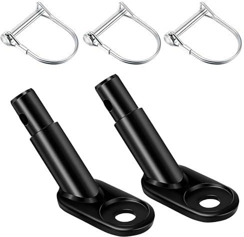 RoserRose 2er-Pack Fahrradanhänger Kupplung, Fahrrad Anhängerkupplung Traktionskopf mit 3 STK Sicherungsstift, Fahrrad Anhänger Adapter, für Hundeanhänger Kinderanhänger Fahrradanhänger