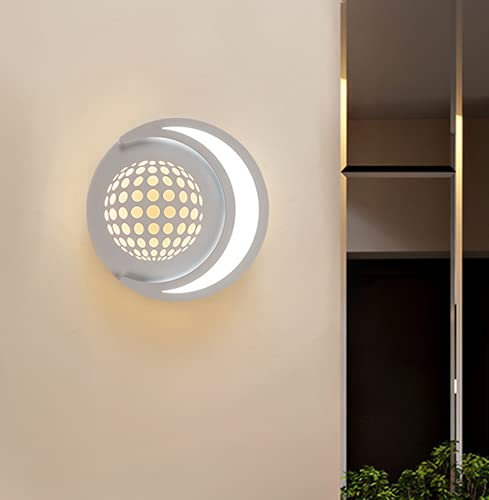 SSNCcNC LED Kreativ Sternenhimmel Wandleuchte Innen Modern Einfache Wandbeleuchtung 23W Weiß Nordic Schlafzimmer Nachttischleuchte Wandlampe Dekorative Wandleuchten Wohnzimmer Treppe Eingang