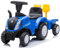 Primi Passi Trattore Cavalcabile NewHolland per Bambini con Rimorchio Paletta e Rastrello inclusi con Luci e Suoni Blu