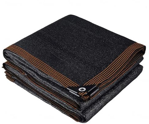 Filet d'ombrage Voile Ombrage HDPE Toile d'ombrage Tissu d'ombrage, Tissu d'ombrage 90%, Utilisé pour Serres, Parkings, Abris de Jardin, Pergola Noir,3x4m