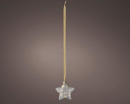 Lumineo LED Stern klar/warmes Weiss 6,5x20x20cm