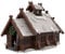 BlocteckToy MOC Klemmbausteine Mittelalterlicher Winter-Wikinger-Maishalle Modell, 763 Teile Mittelalterliches Dorf Gebäude Set, Kompatibel mit 21325 Mittelalterliche Schmiede, MOC-96080