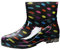 Boots Donna Pioggia Stivaletti di Gomma Boot Gomma Stivali in Gomma da Donna Scarpe Impermeabile Gomma Resistenti Stivaletti da Giardino Antiscivolo Stivali Pioggia di Gomma Impermeabili Rain