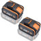 ZahoTse Lot de 2 batteries de rechange 20 V pour Worx (batterie uniquement), accessoires d'outils électriques sans fil pour Worx, WA3551/WA3553/35514/WA3551.1 Lithium-ion (4000 mAh)