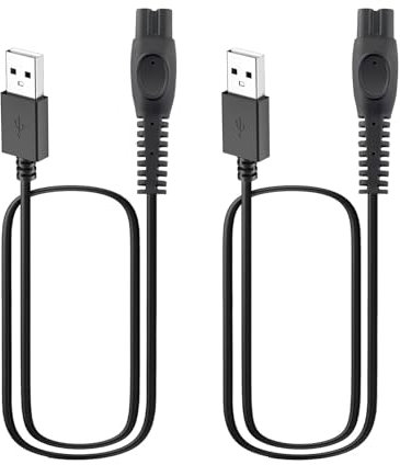 Leloco For Philips Razor Charging Cable Pack of 2
