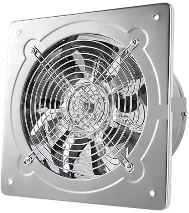 Kanalabsaugung, 6''7''8'' Edelstahl Küche Ventilator Abgase Haushalt Abluftventilator Abluftventilator Wandventilator(7inch)