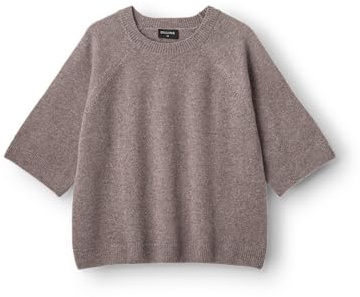 Dilling Damen-Pullover aus Lammwolle mit halben Ärmeln