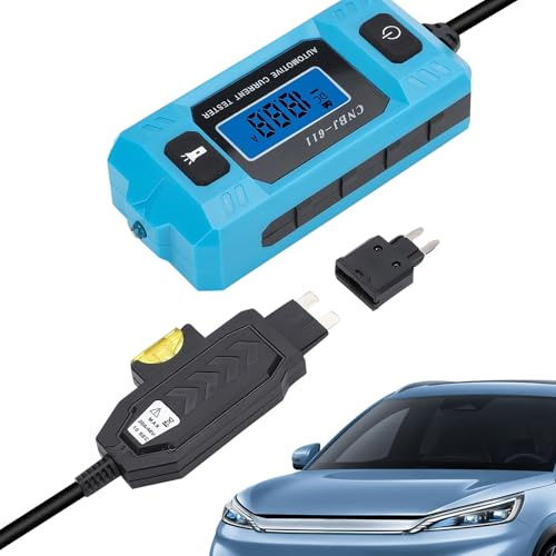 Tester per Circuiti Auto con Sonda Guasti - Controllo Fusibili Relè 20A 48V con Luce Anteriore | Testatore Corrente Alta Precisione Con Schermo LCD,Per Officina Riparazioni Auto E Manutenzione Veicoli
