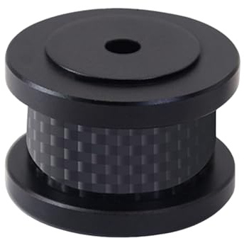 Xjdzineq Loudspeaker Pad Isolation Feet Shock Absorbing Aluminum Carbon Subwoofer Isolator Mounting Turntable Recorder Aluminum