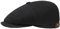 Stetson Hatteras Noir Schirmmütze Damen/Herren - Flatcap mit Wolle und Kaschmir - Wollmütze Herbst/Winter - Ballonmütze mit Flanelfutter - Flat Cap schwarz 59 cm