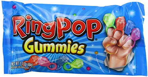 Bazooka Ring Pop Gummitiere Tasche, 1,70 Gramm (16 Stück)