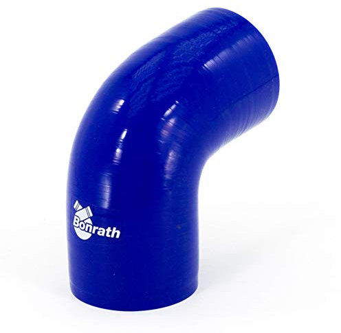Bonrath Durite Silicone coudée 90 degré - Longueur: 50mm - Ø63mm, Blue