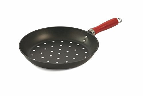 Galileo Casa Autunno Padella Castagne, Acciaio, Nero, 28 cm