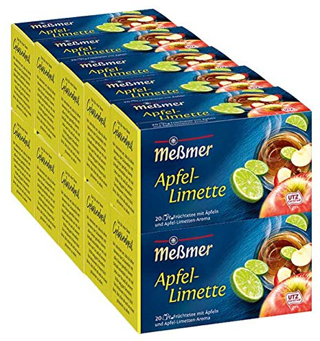 Me?mer Apfel-Limette, 20 Teebeutel, 10er Pack