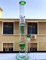 RORA Glass Bong Tree Dome and Bird Collar Percolator Glass Pipe Bongs 18.8mm Bowl Waterpipe 16 Tall (Green)