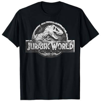 Jurassic World 2 Stone Cracked Classic Logo T-Shirt